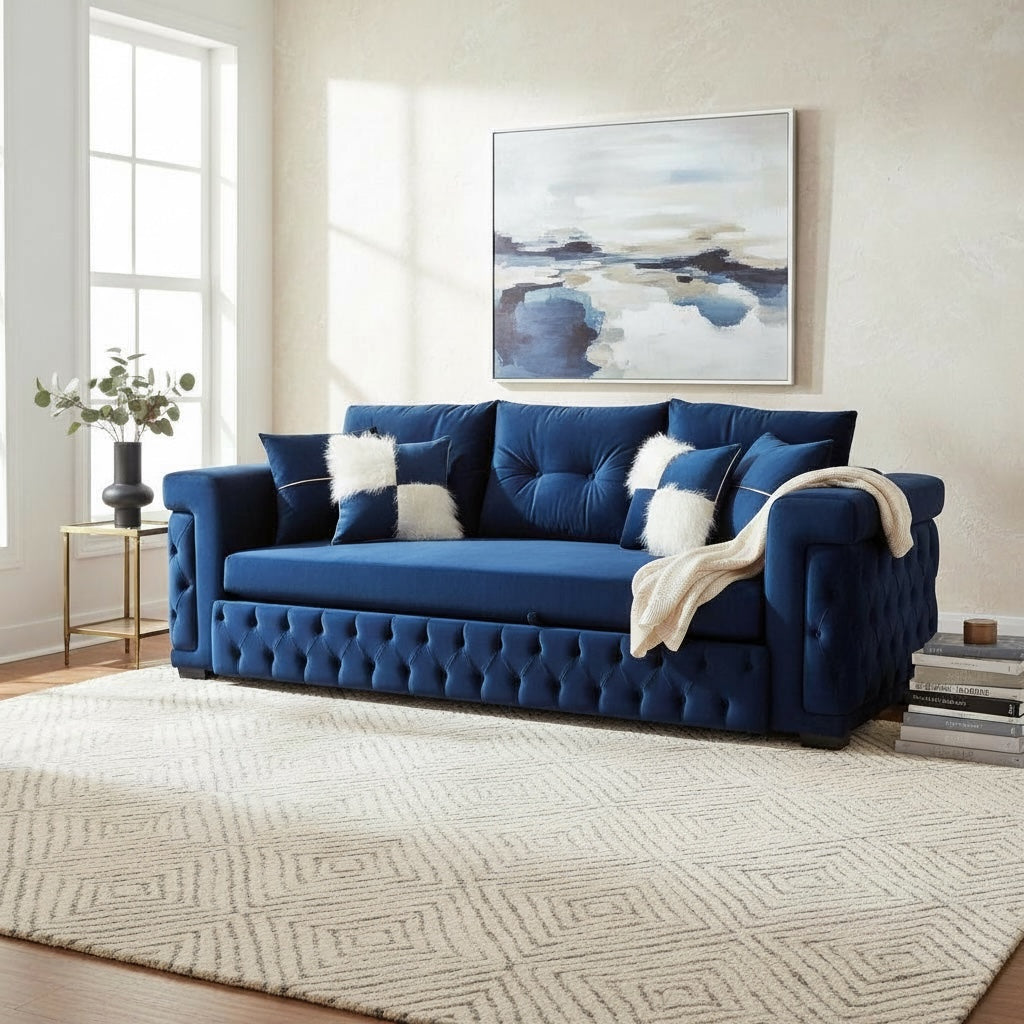 كنبة سرير بإطار زان متين