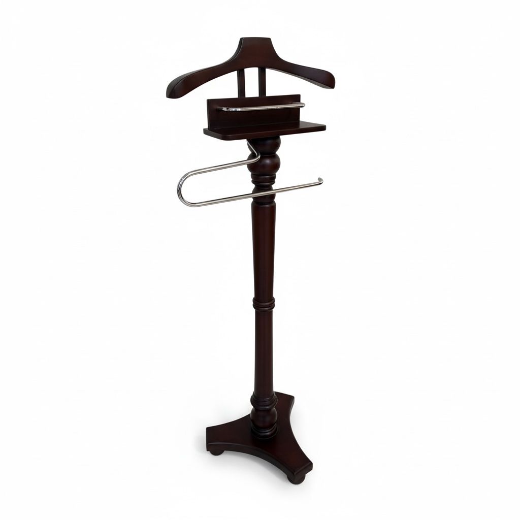 شماعة بدلة وجاكت خشب أنيقة