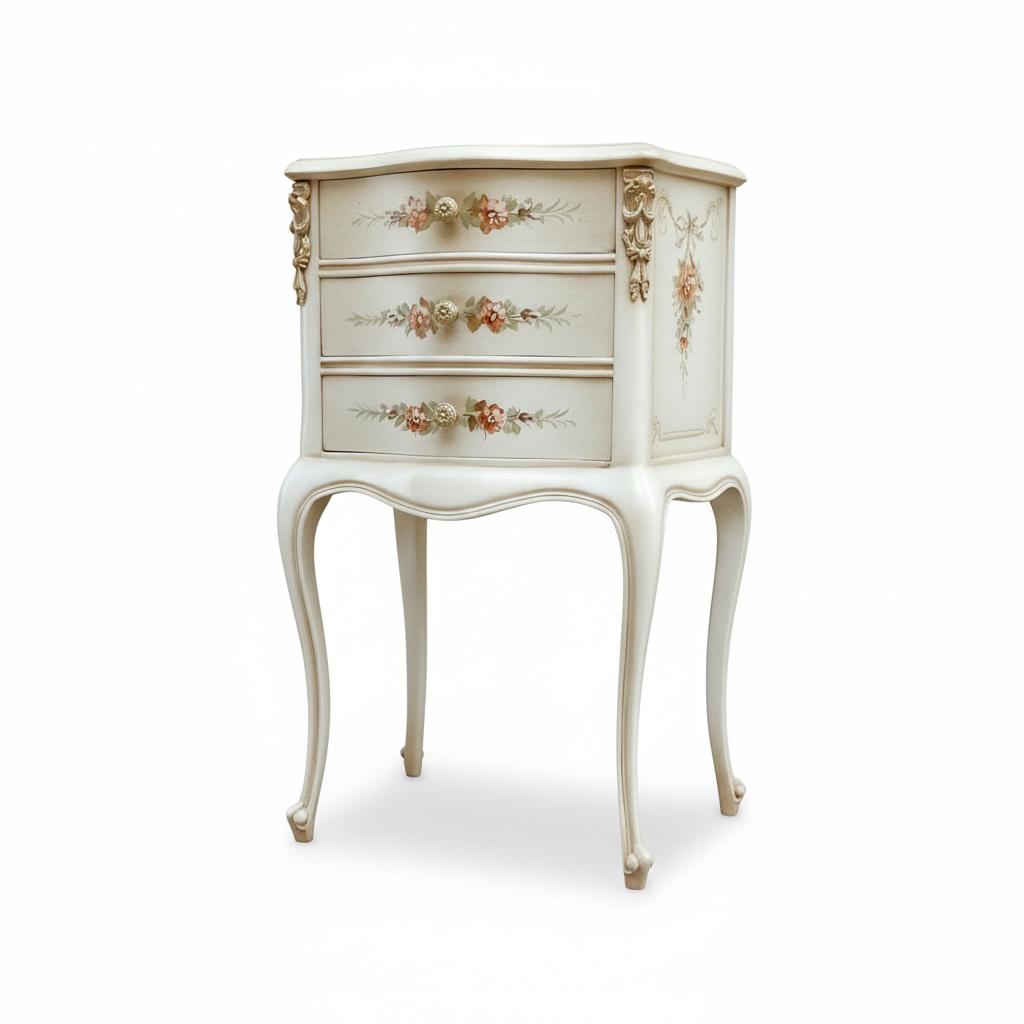 كومود كلاسيك برسومات يدوية ولمسة أنتيك راقية