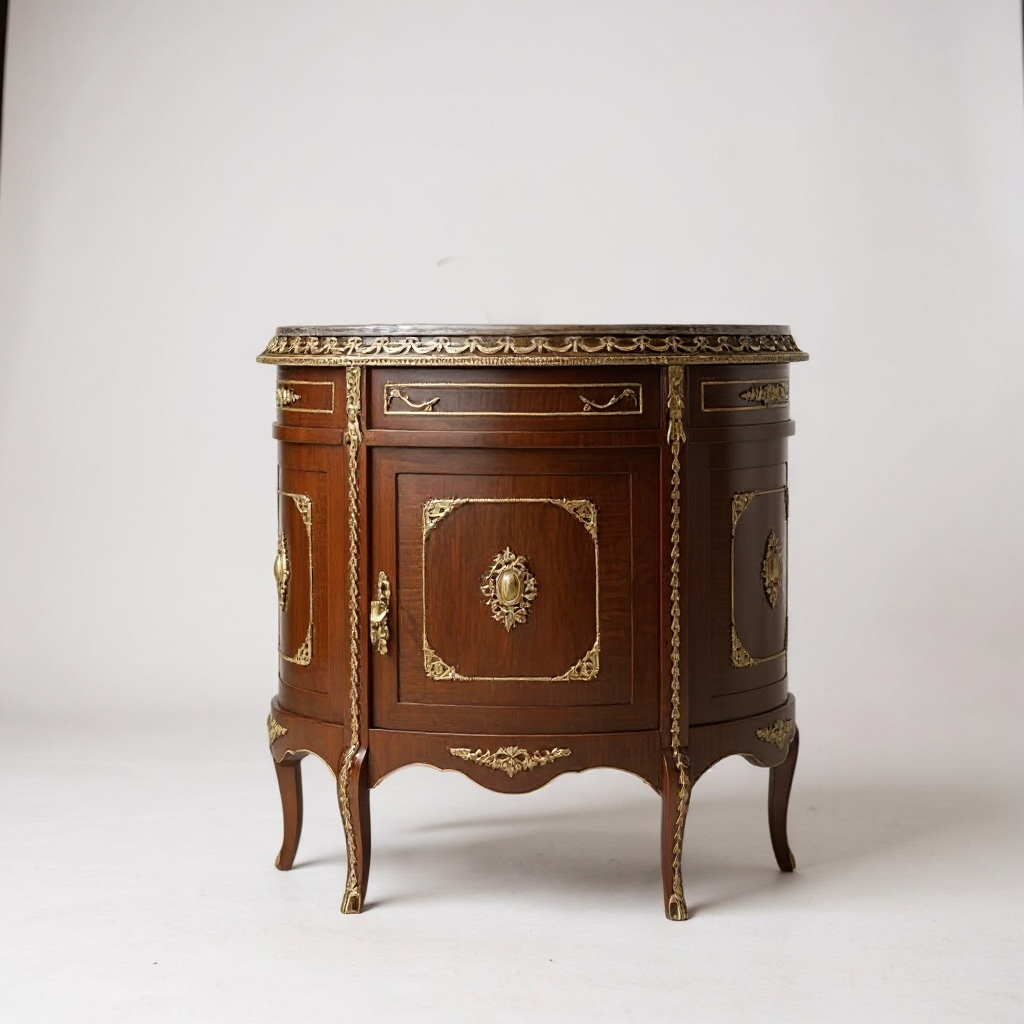 بايوه كلاسيك ضلفة ودرج بتفاصيل نحاسية