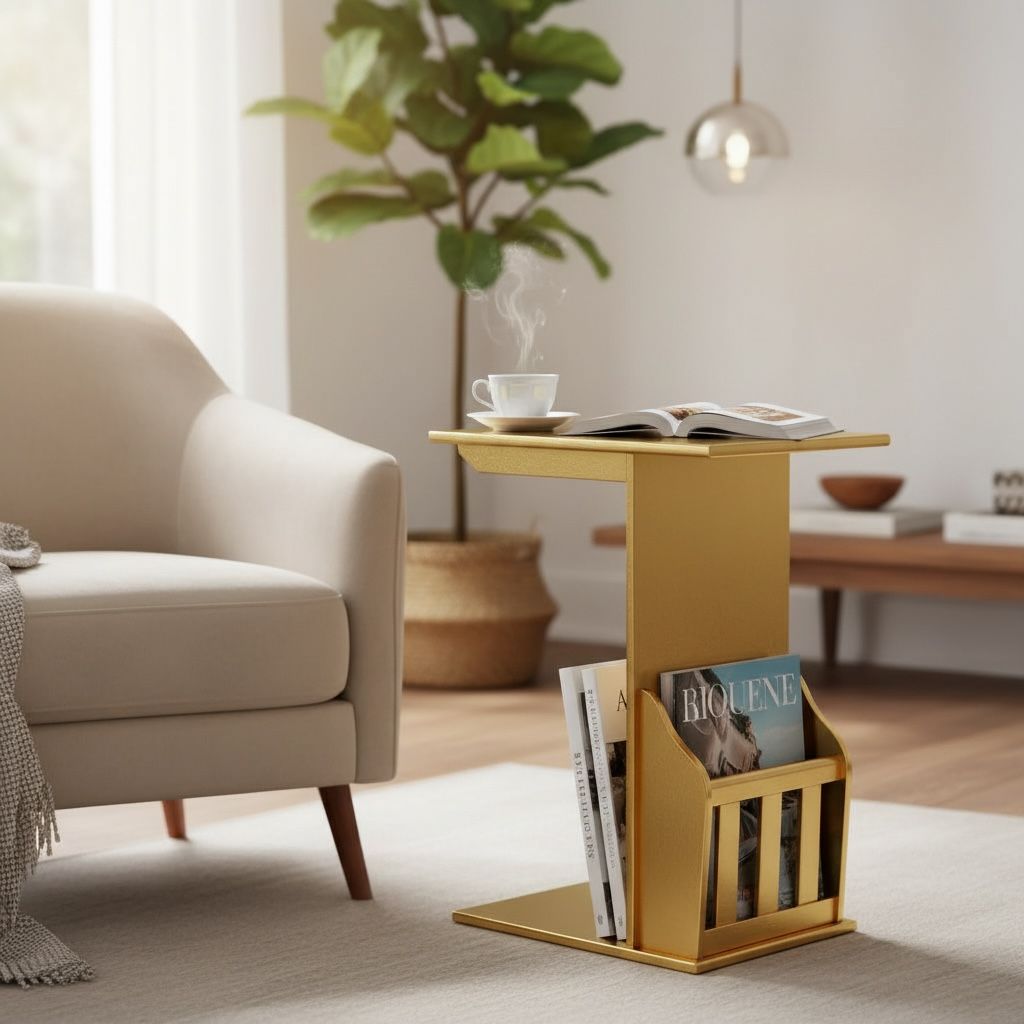 ترابيزة جانبية بتصميم عملي تناسب الليفنج روم