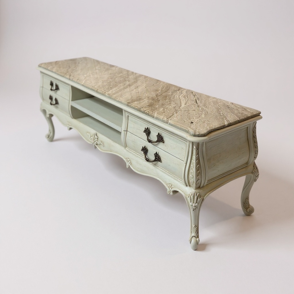 وحدة تلفزيون كلاسيك برخام داينو