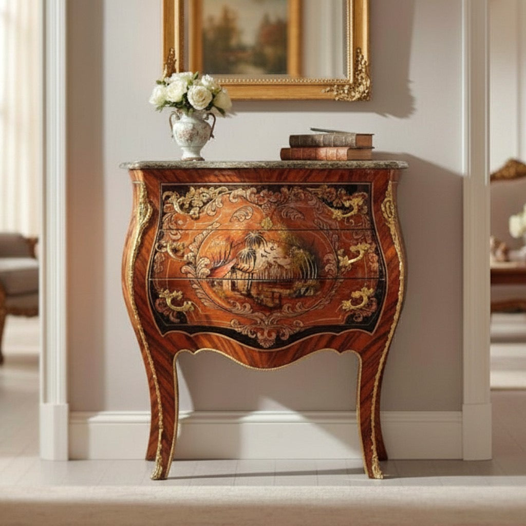 بايوه كلاسيكي فاخر بثلاثة أدراج ورخام مميز