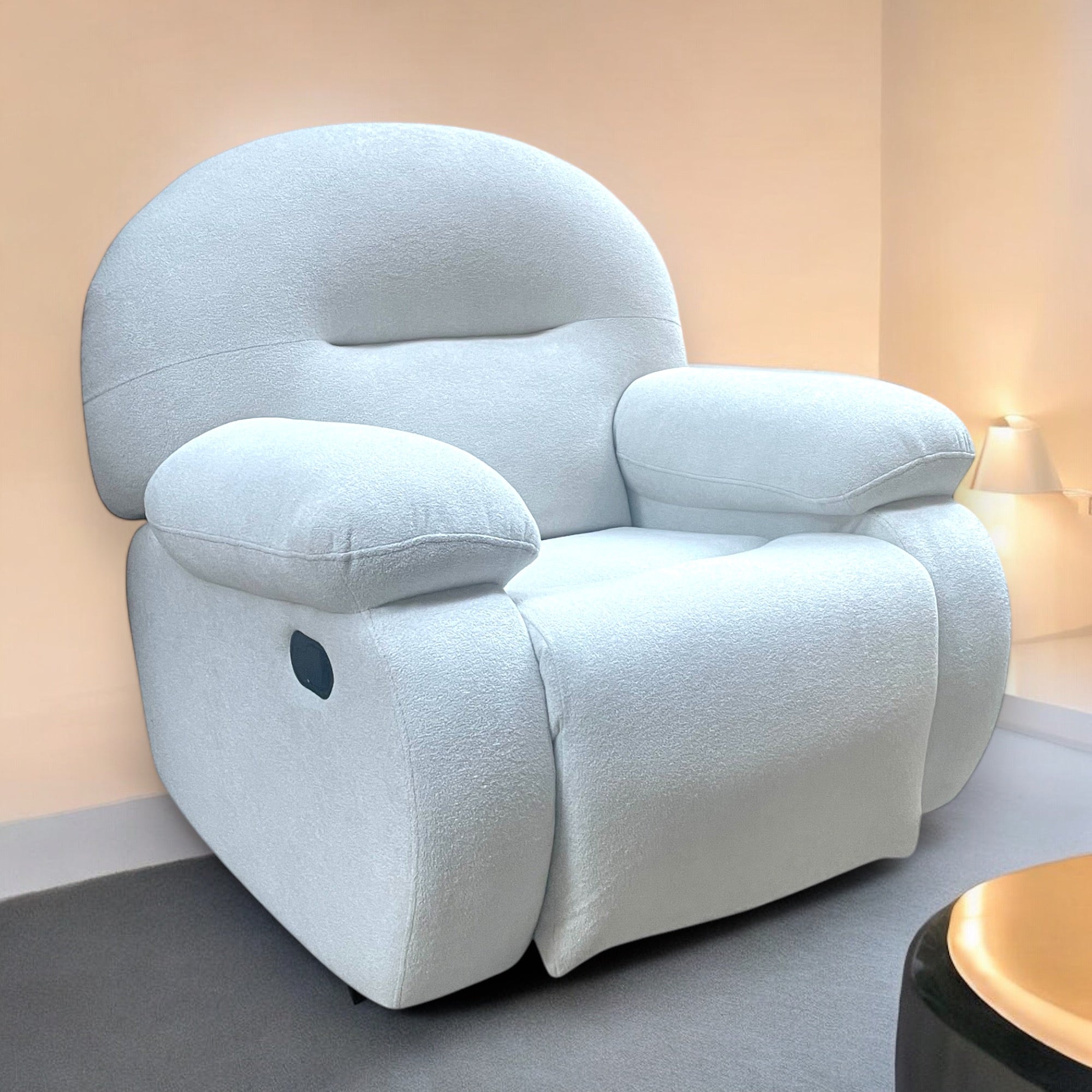 Panda fabric recliner chair 