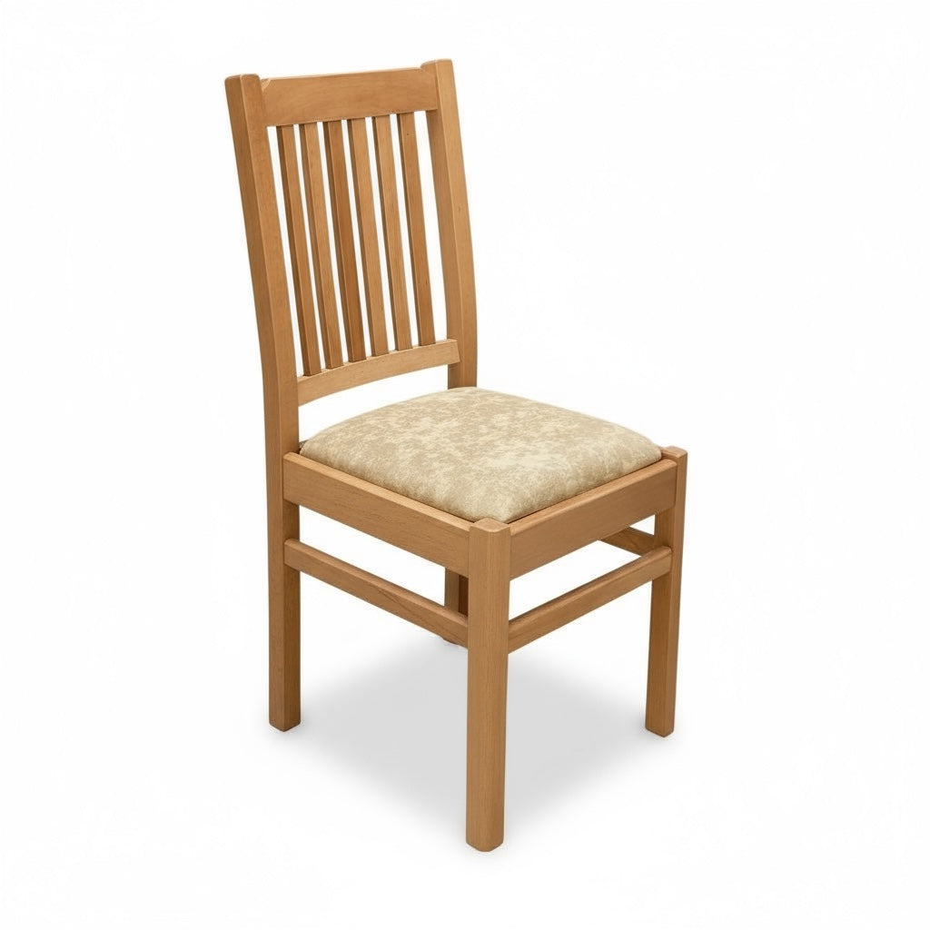 كرسي خشب زان استريبات طولية