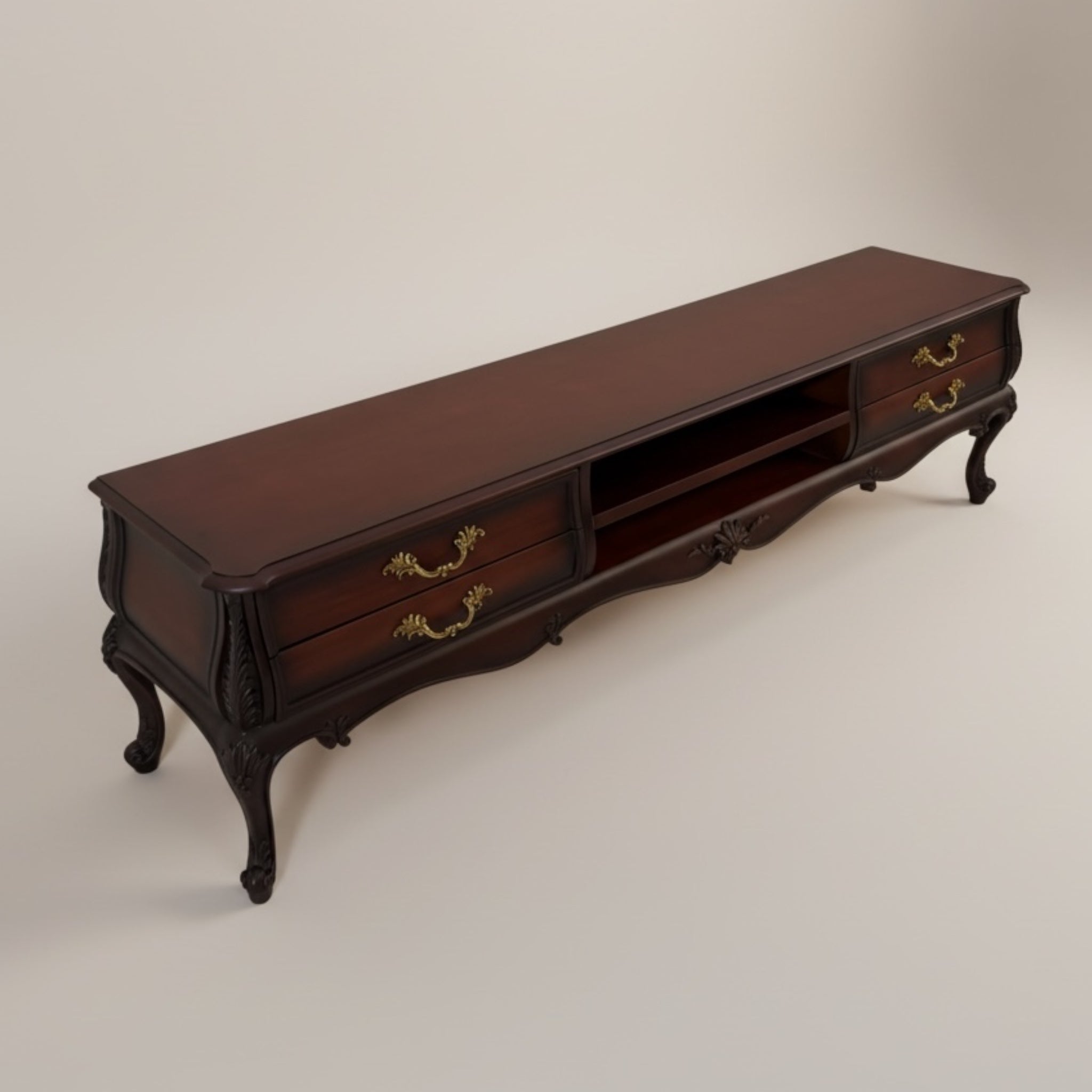 وحدة تلفزيون كلاسيكية اربعة درج - Nabolia