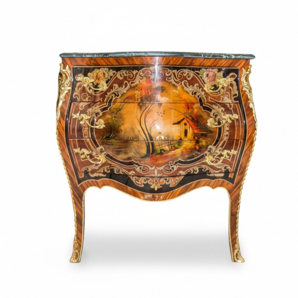 بايوه كلاسيكي فاخر بثلاثة أدراج ورخام مميز