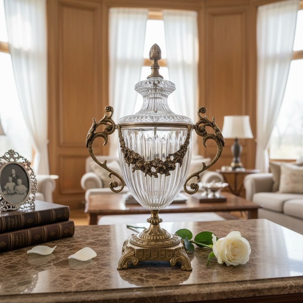 كأس فاخر من الكريستال والنحاس - Nabolia