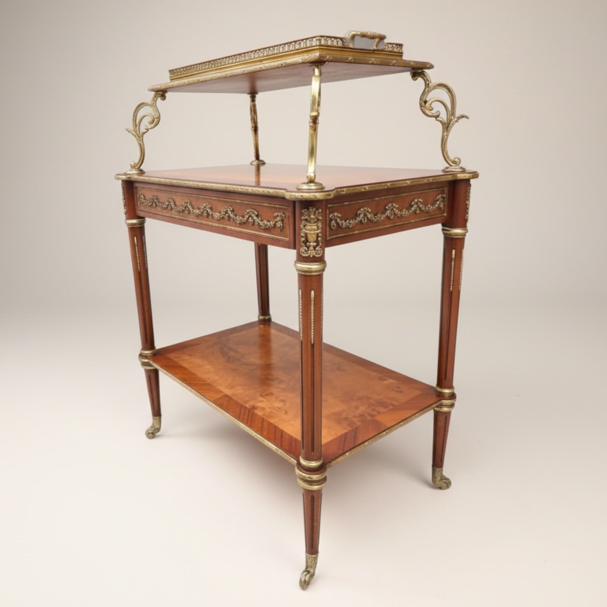 عربة ترولي تقديم شاي طراز لويس الخامس عشر - Nabolia