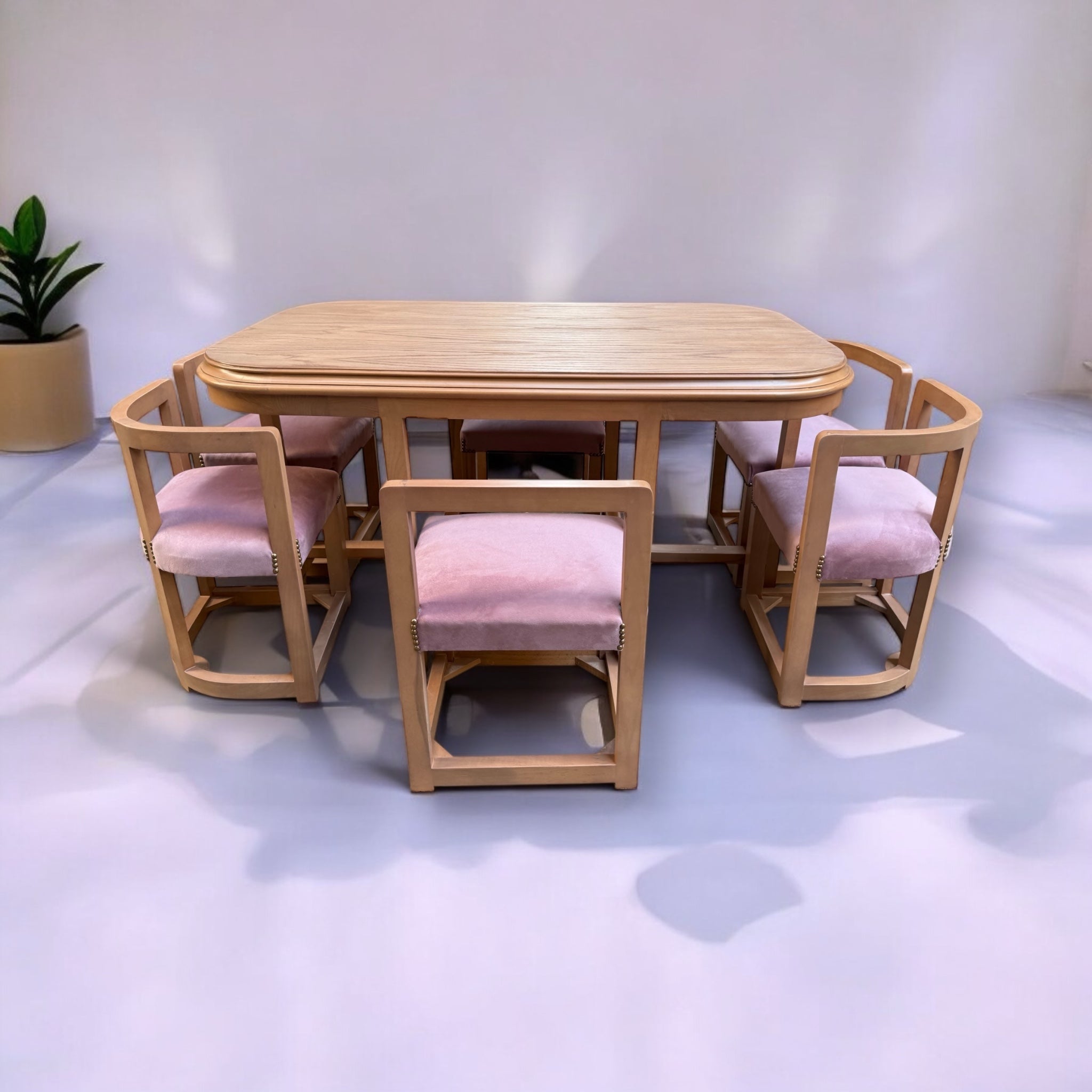 Dining table with six chairs for small spaces | Nabolia