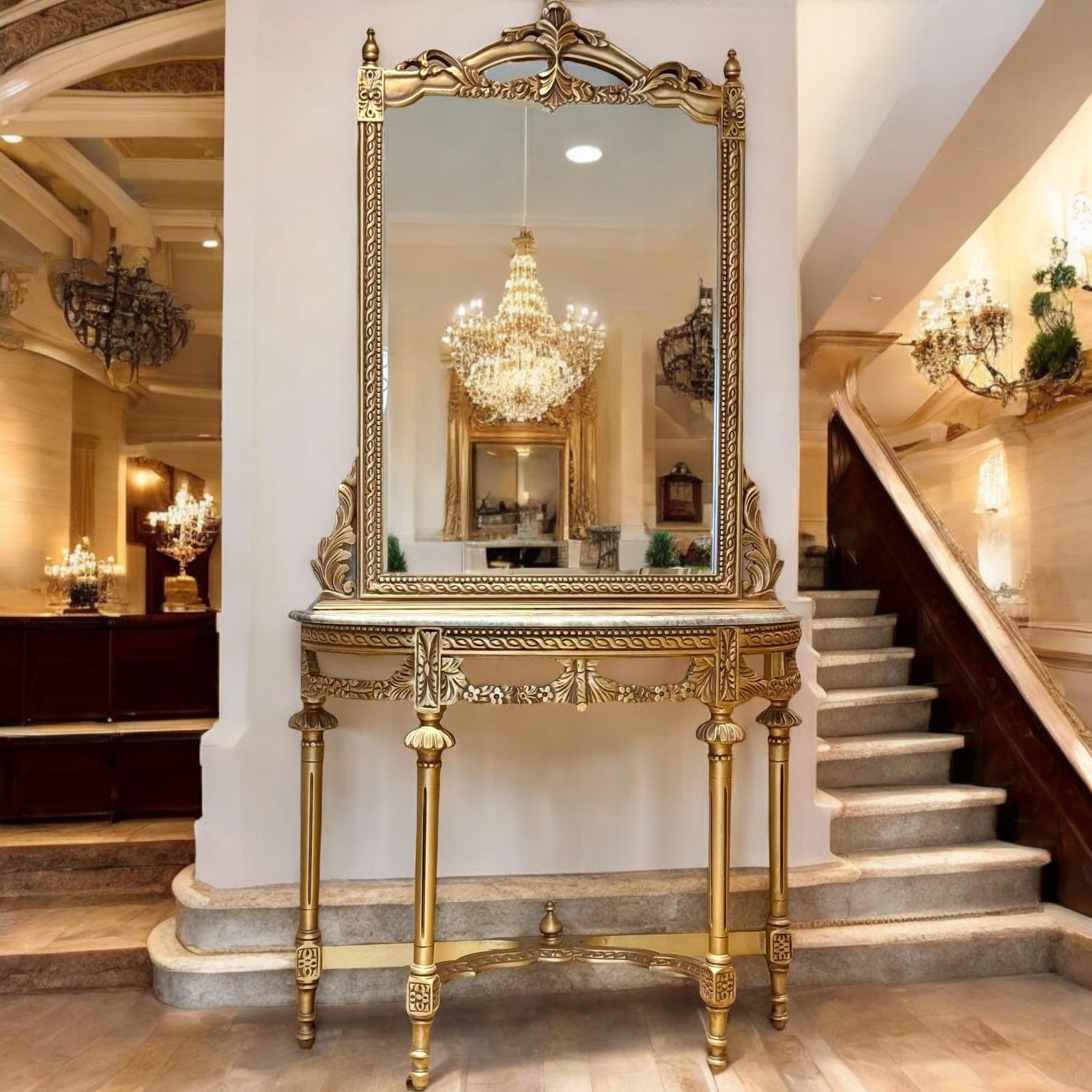 Golden entrance console