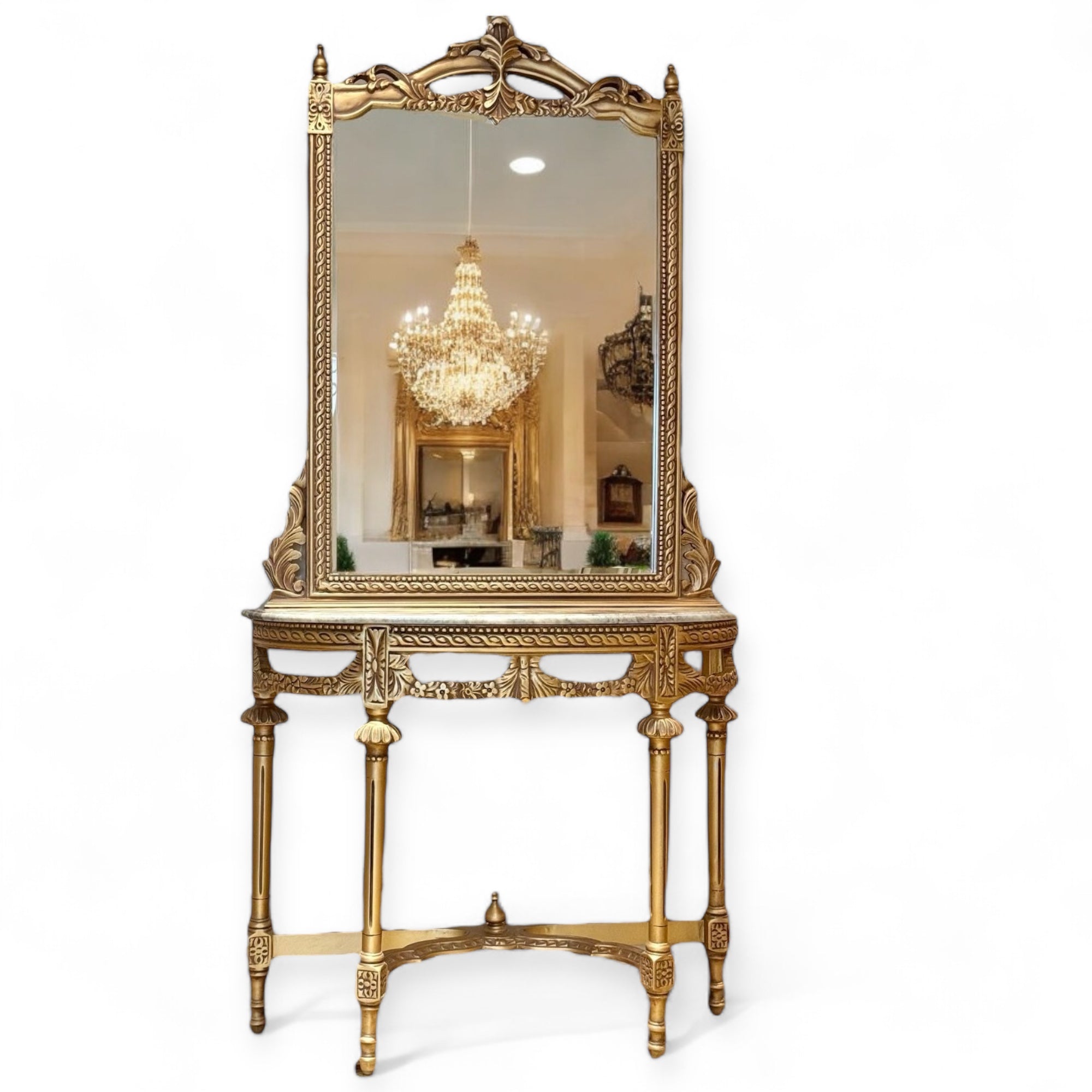 Golden entrance console