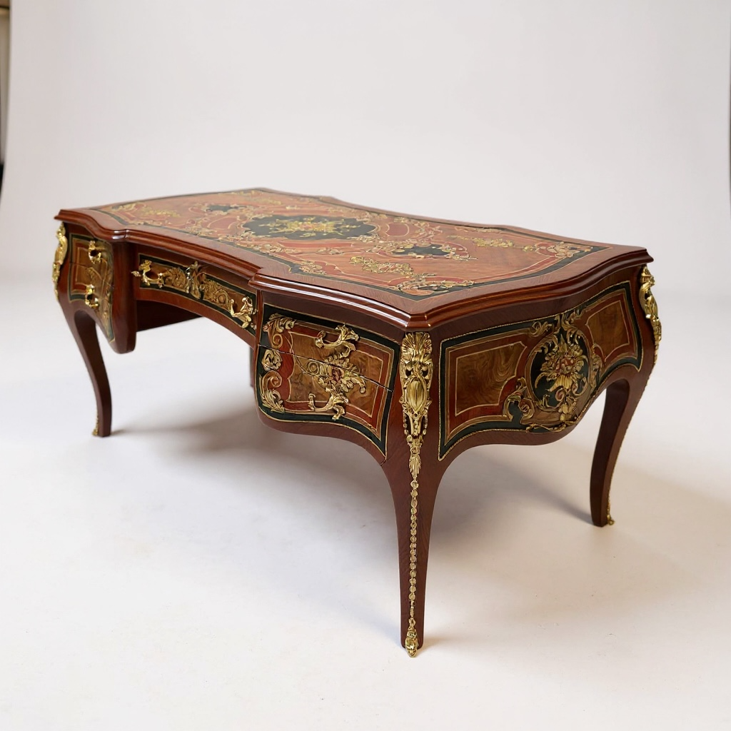 مكتب كلاسيك مطعم بالنحاس مقاس 180