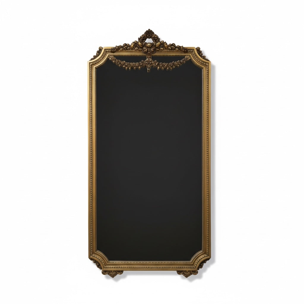 مرايا مدخل كلاسيكية بلون دهبي