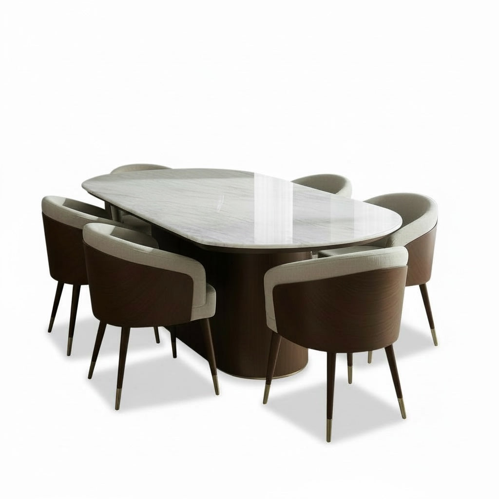 ترابيزة سفرة مودرن بسطح رخامي