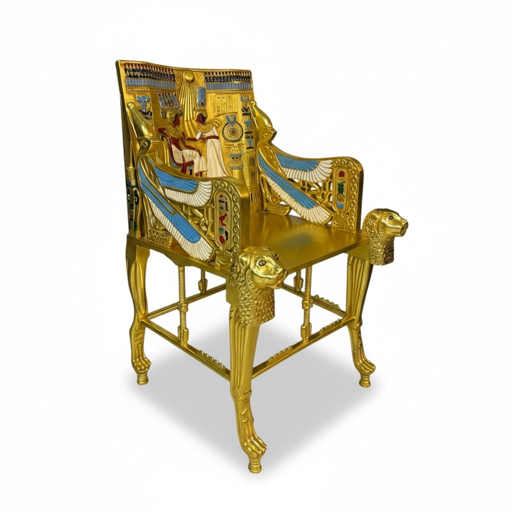 كرسي توت عنخ آمون – نسخة مطابقة للأصل الفرعوني