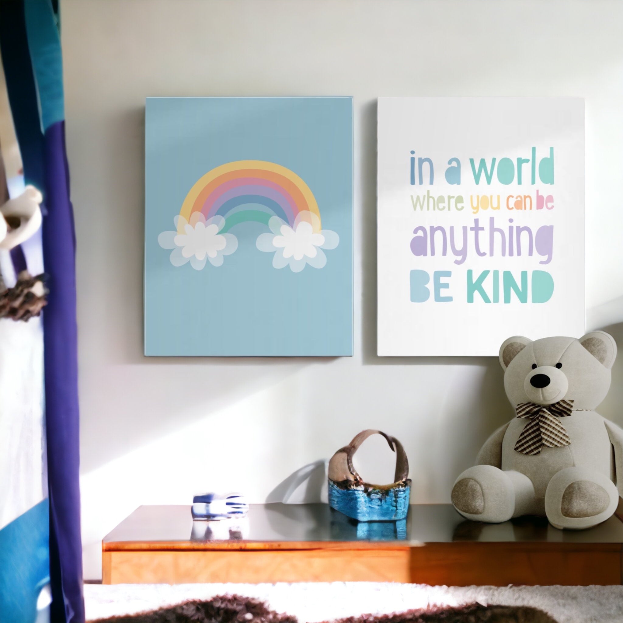 Two-piece tableau for the child's room