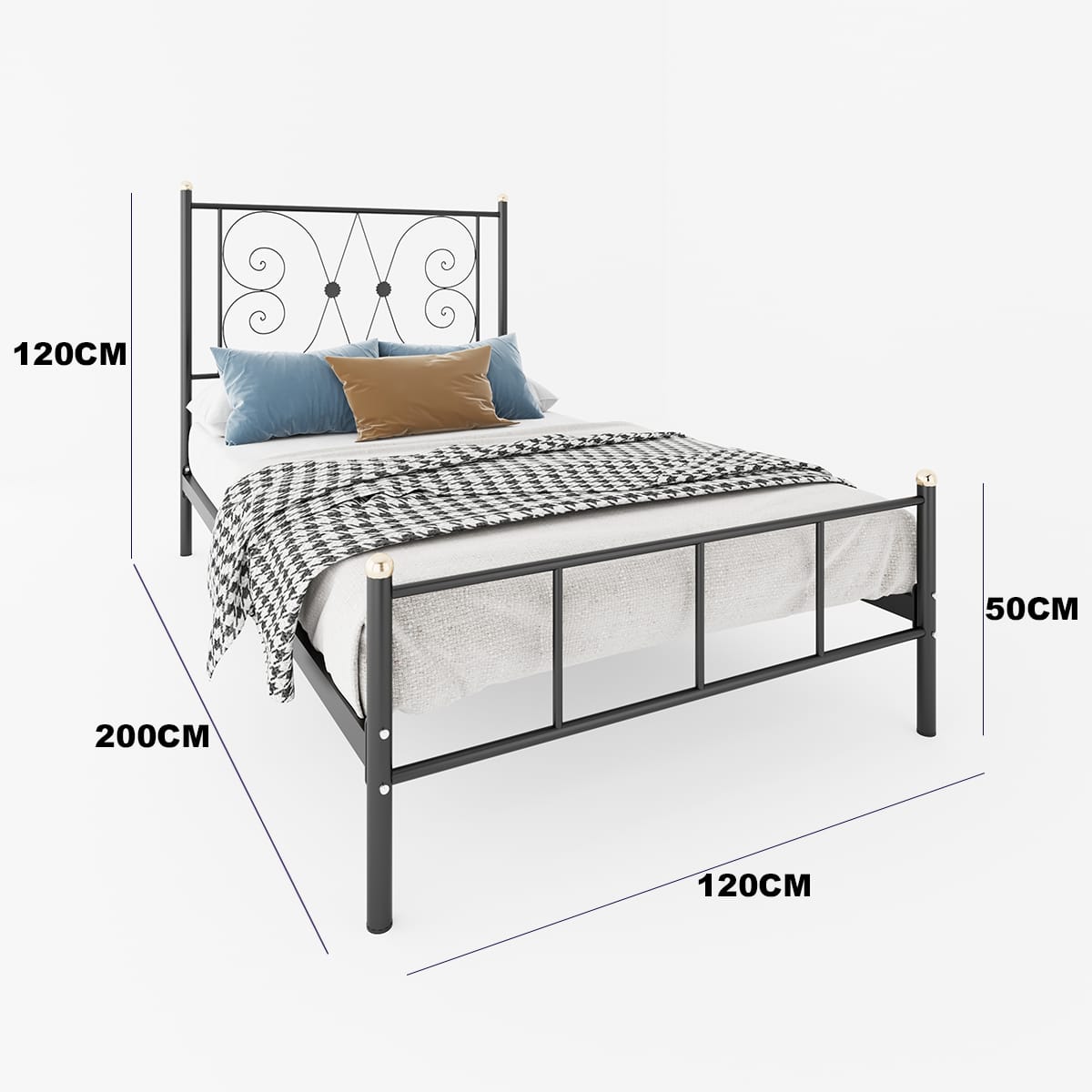 سرير ستيل إليجانس – فخامة المعدن ولمسة العصرية
