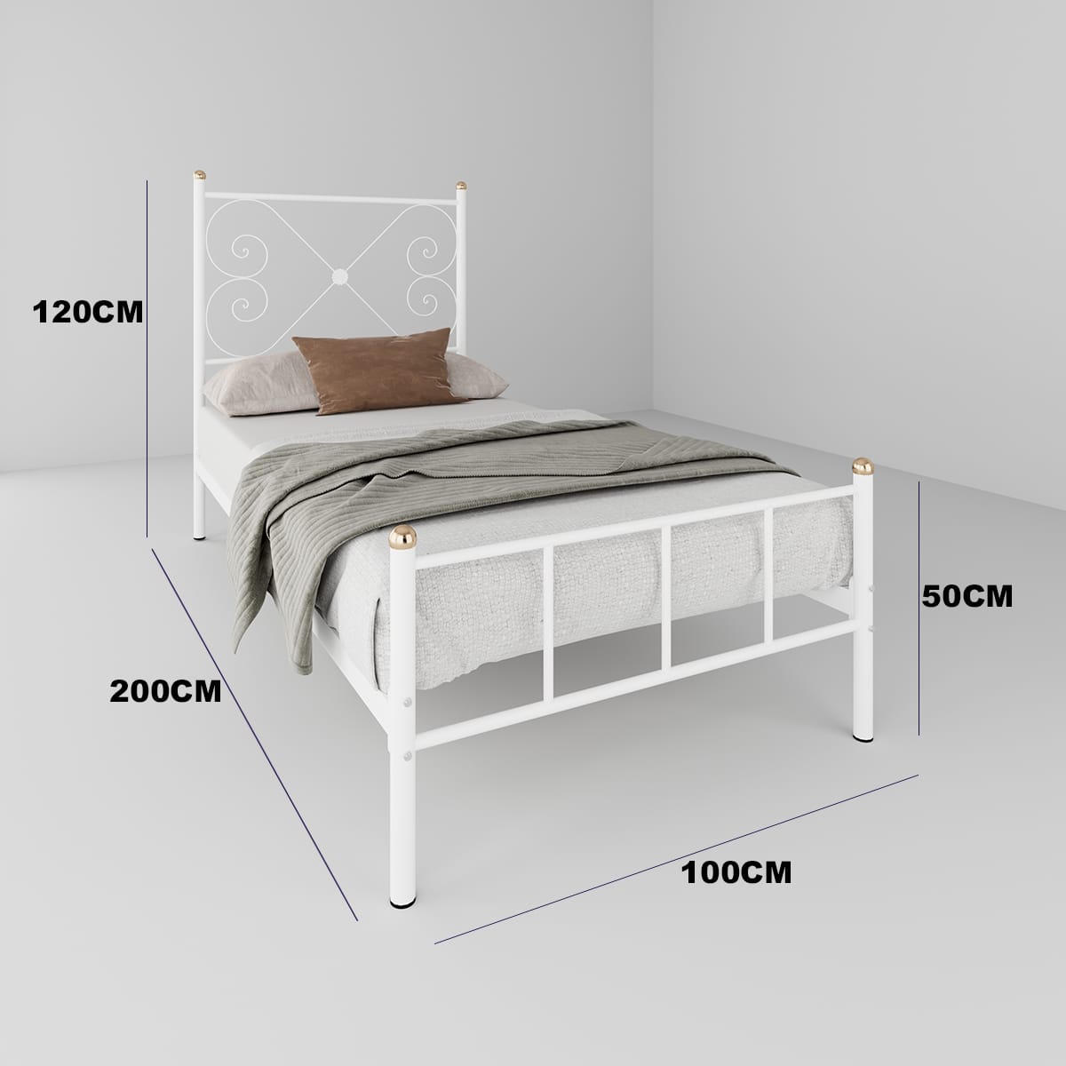 سرير ستيل إليجانس – فخامة المعدن ولمسة العصرية