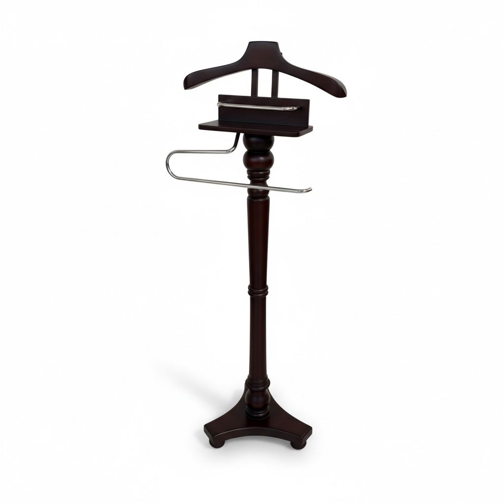 شماعة بدلة وجاكت خشب أنيقة