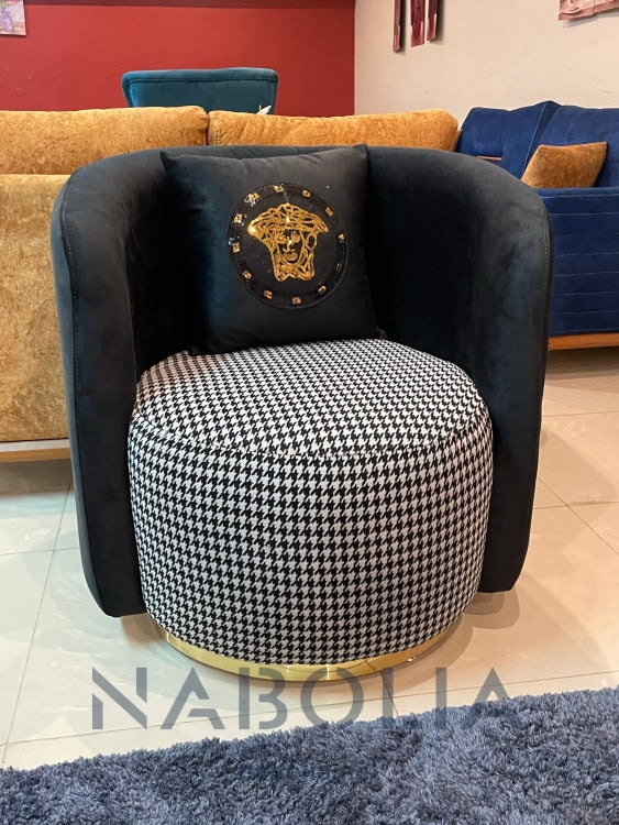 أنتريه مودرن فيرساتشي اسود - Nabolia Damietta hub furniture