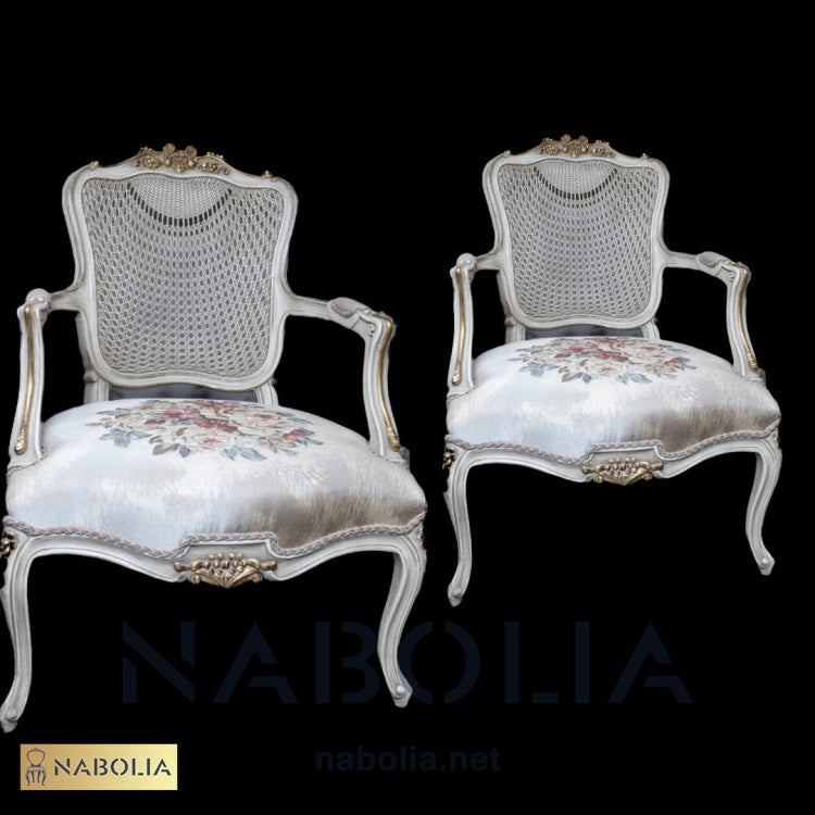 اتنين فوتيه اوف وايت - Nabolia Damietta hub furniture
