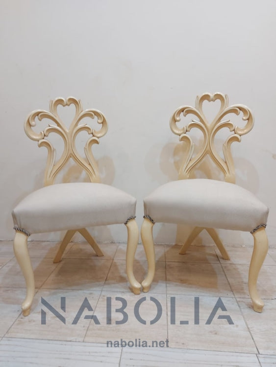 اتنين كرسي انتيك دهان لاكيه - Nabolia Damietta hub furniture