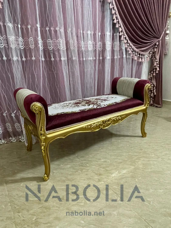 بانكت بدون ظهر دهبي - Nabolia Damietta hub furniture