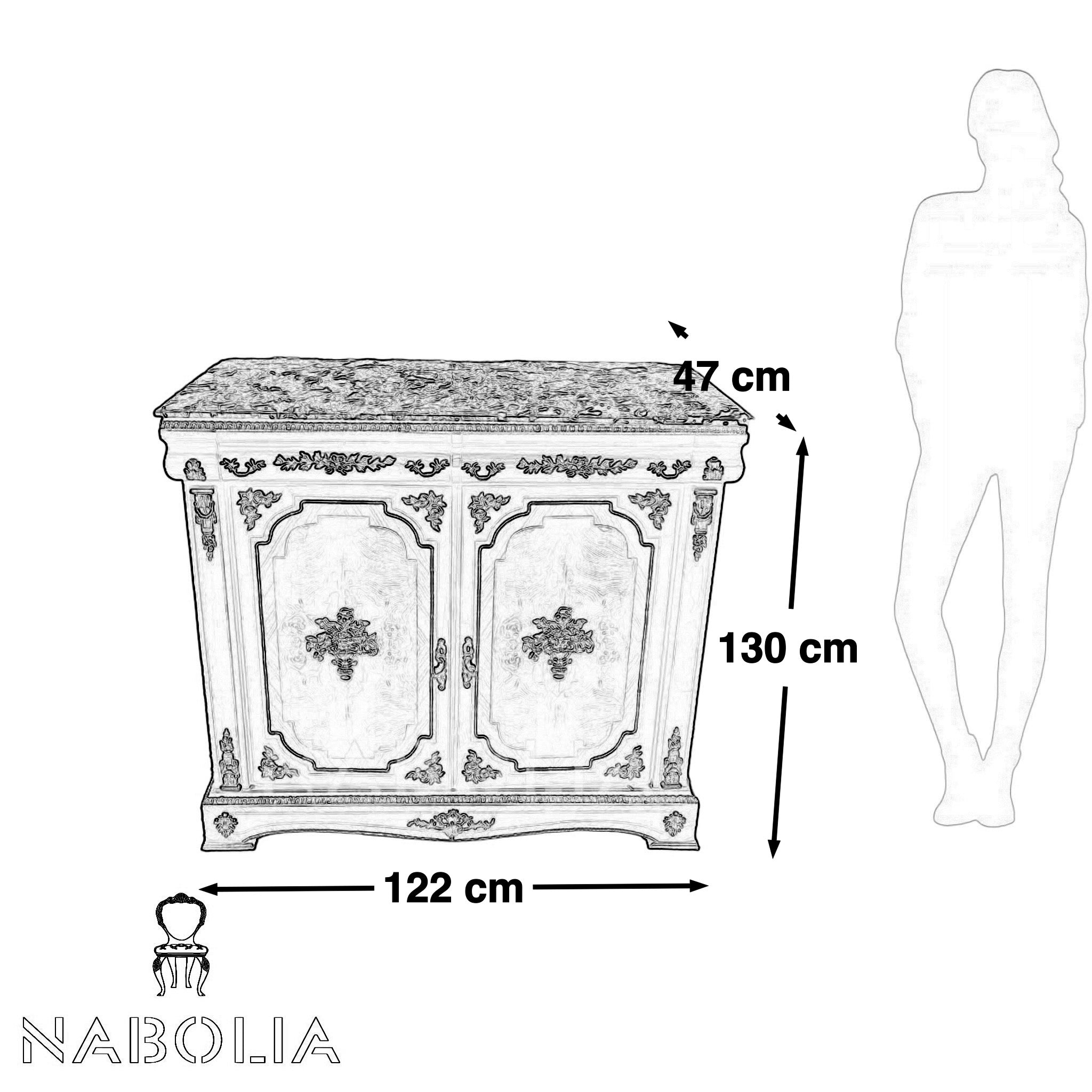 بايوه اتنين درج وضلفتين - Nabolia