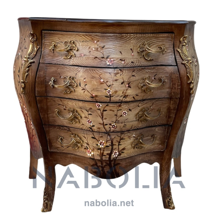 بايوه اربعة درج رسم يدوي - Nabolia Damietta hub furniture