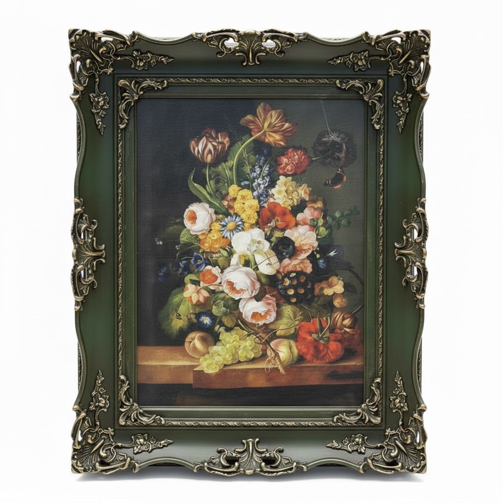 GRP wood frame with hand painted oil painting 