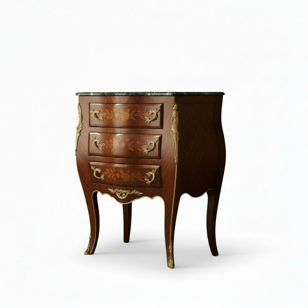 كومود كلاسيك ماركتريه بثلاثة أدراج