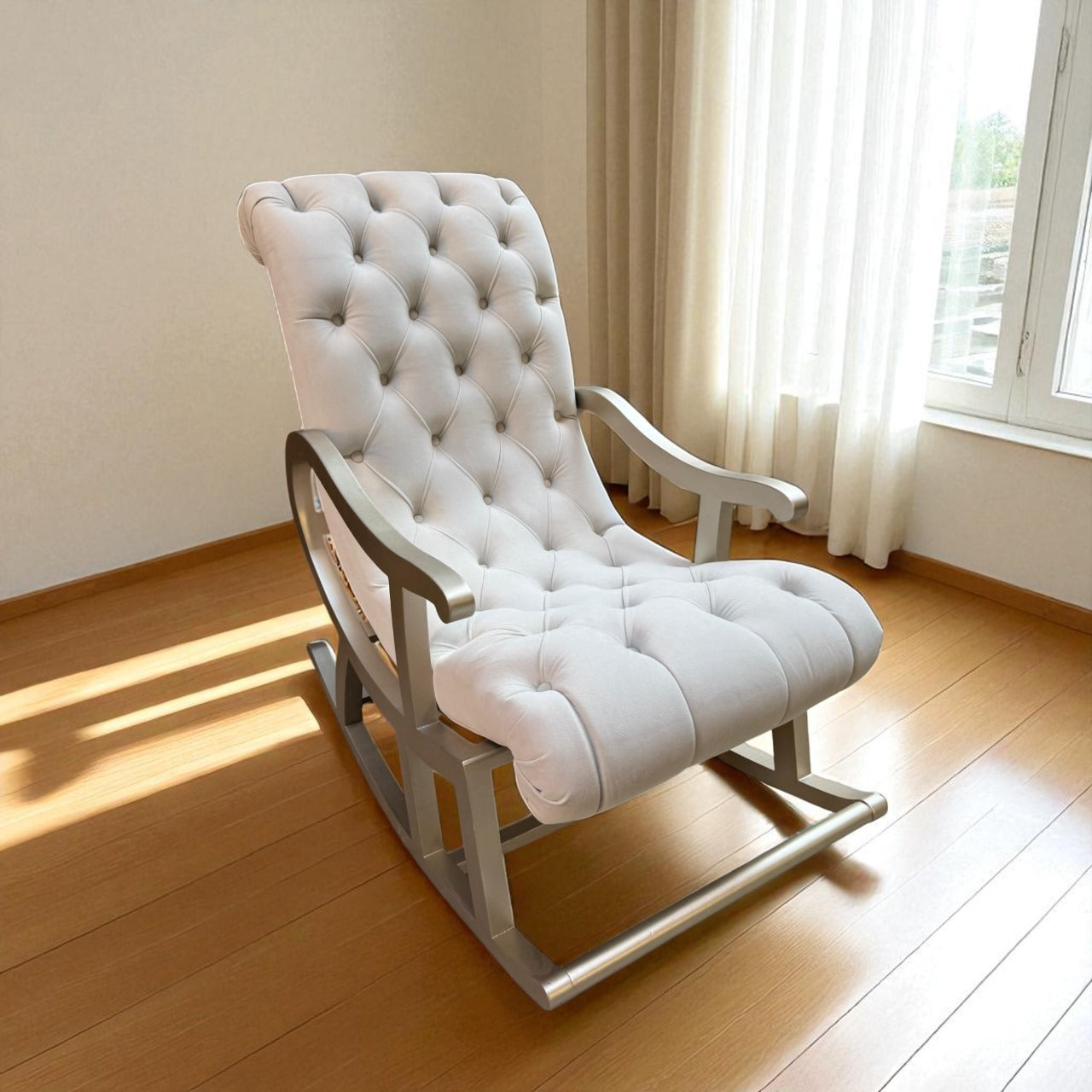 Champagne rocking chair