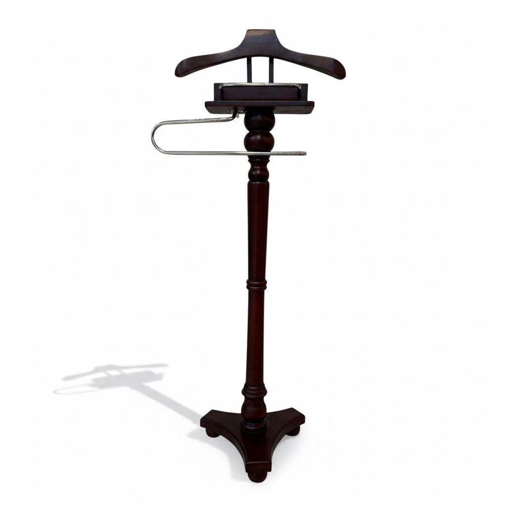 شماعة بدلة وجاكت خشب أنيقة