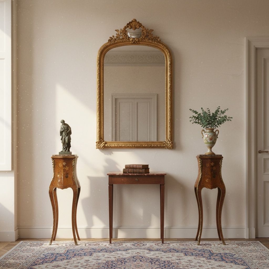 ستاند كلاسيك مزخرف تطعيم نحاس (يباع قطعتين)