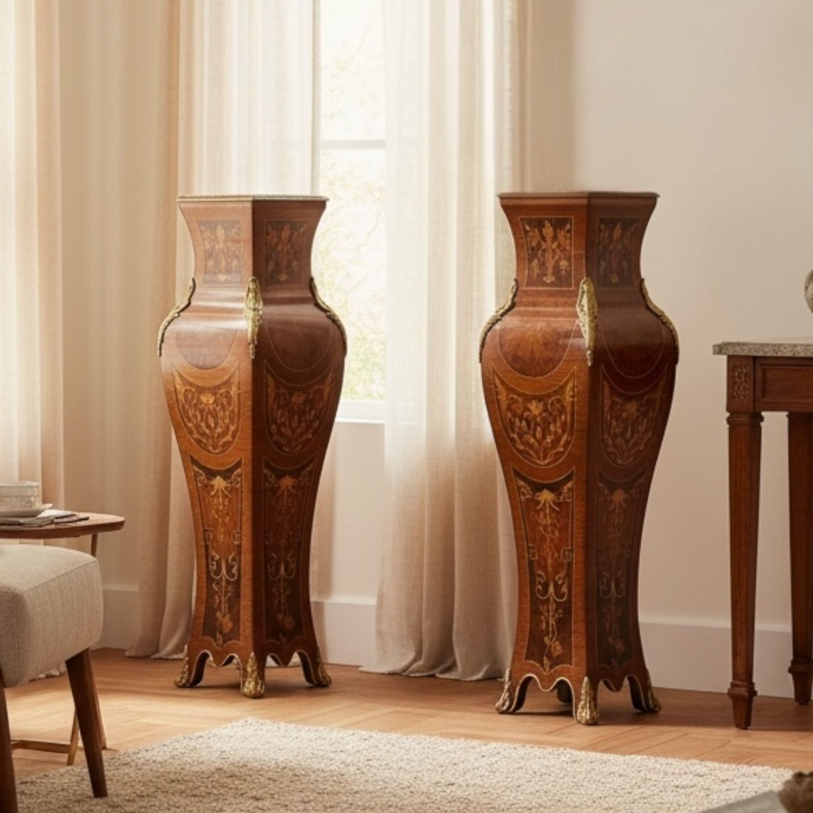 استاندين ديكور كلاسيك فاخر بتطعيمات زخرفية