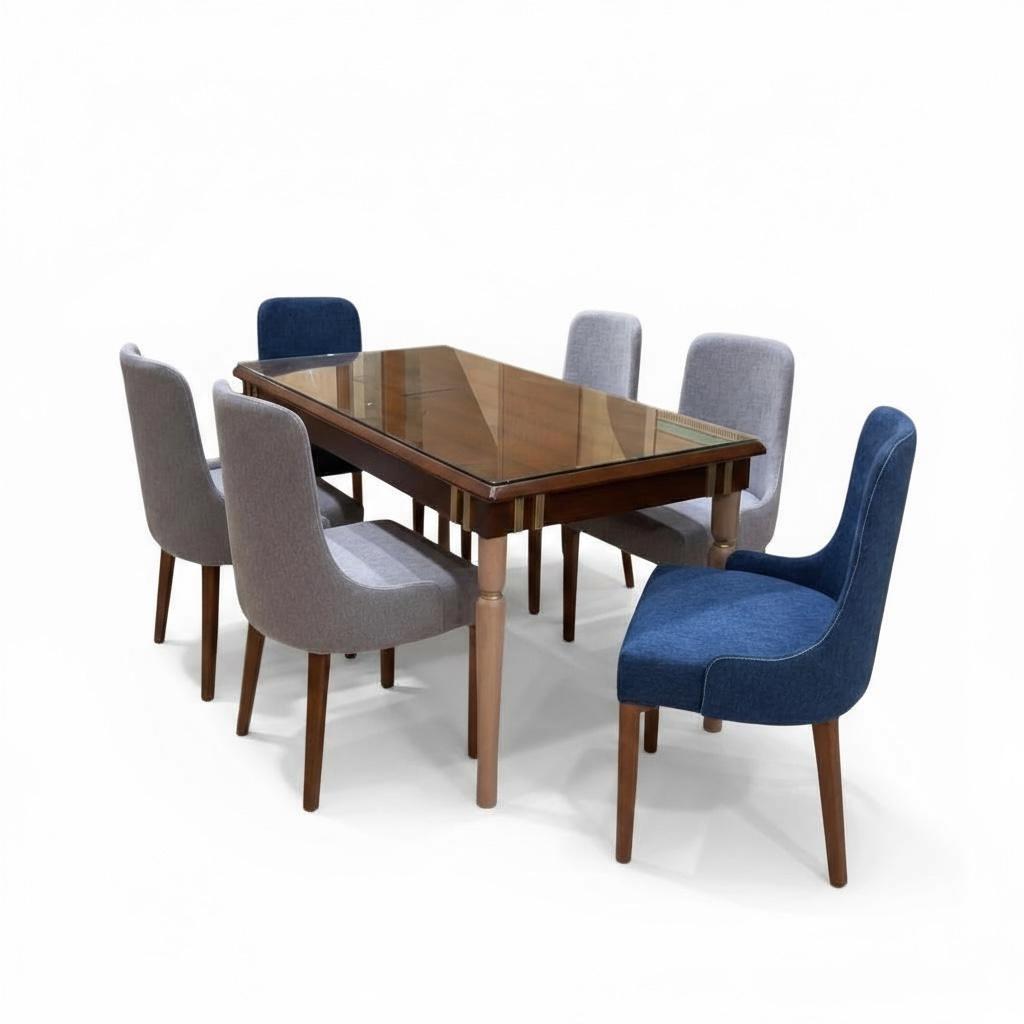 سفرة مودرن 6 كراسي بتصميم أنيق وعصري