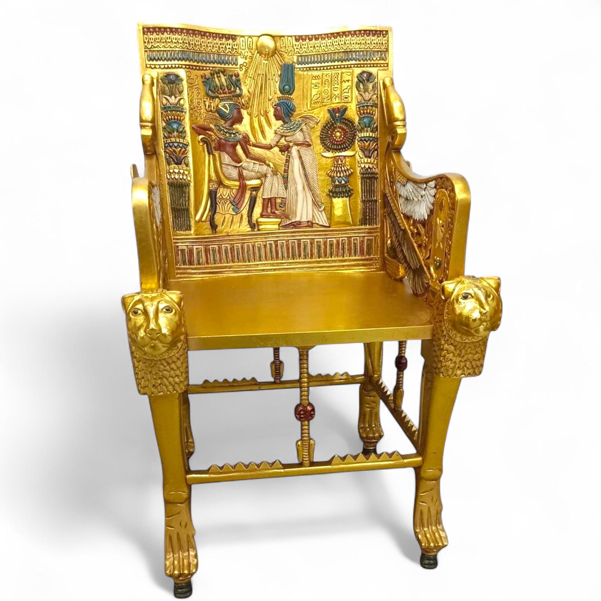 Tutankhamun's Chair - An exact replica of the pharaonic original