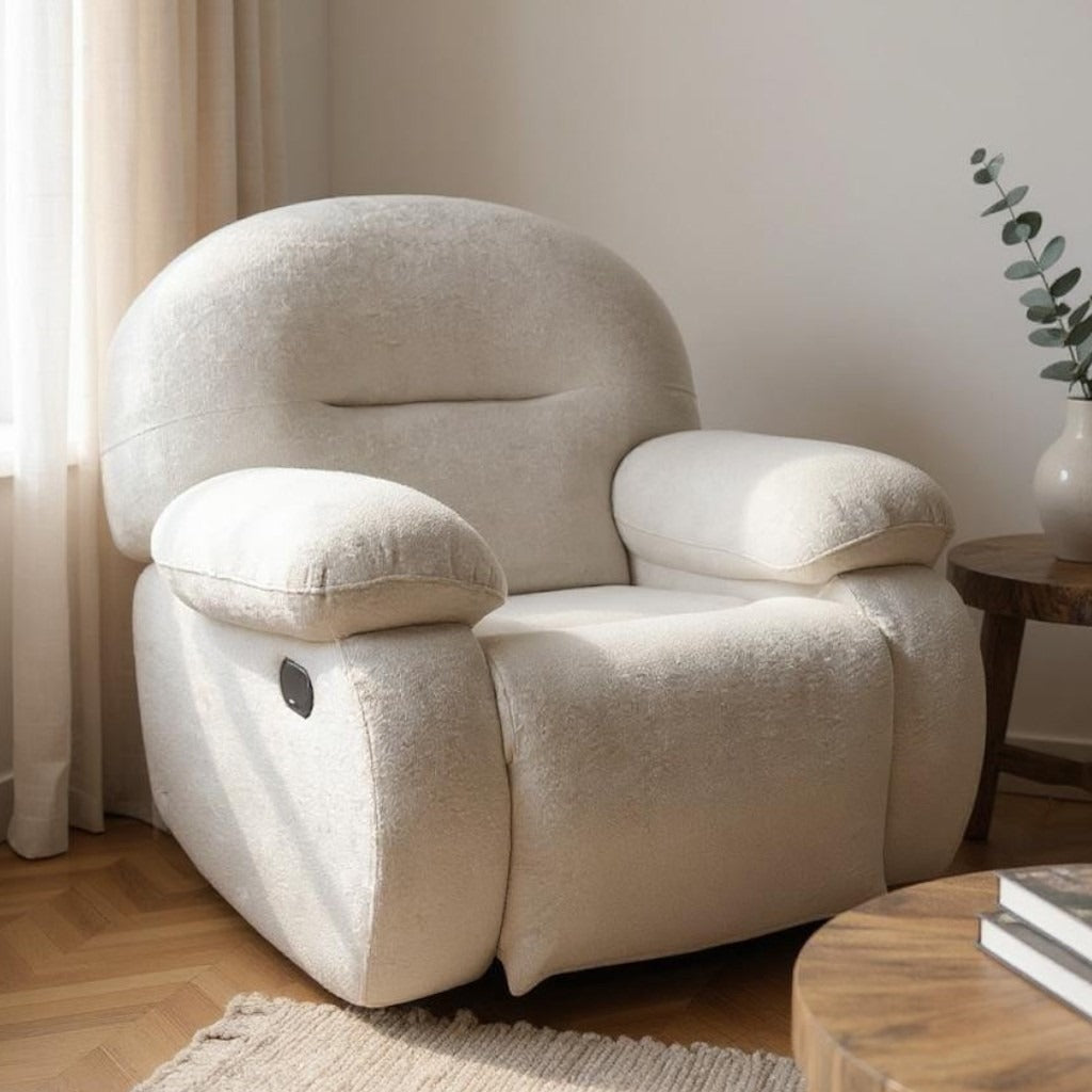 Panda fabric recliner chair 