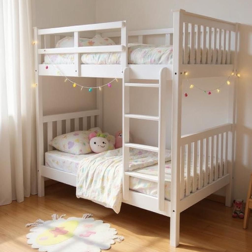 Doreen bed off white
