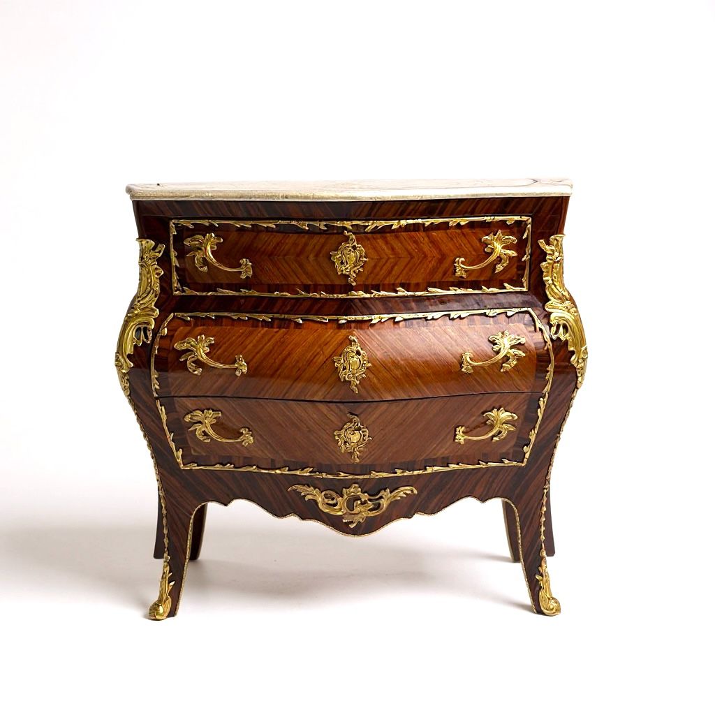 Three classic staircase inlaid with copper