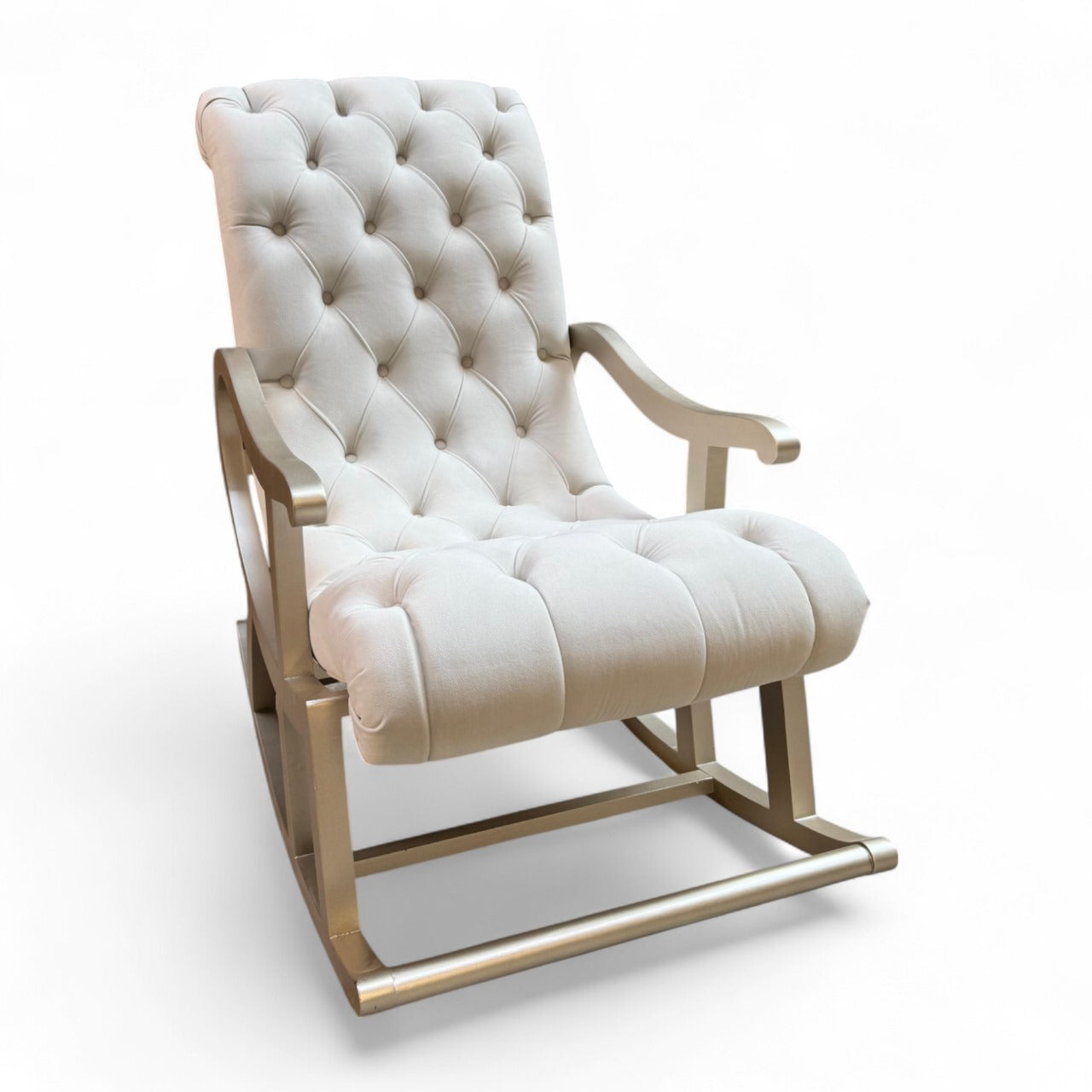 Champagne rocking chair