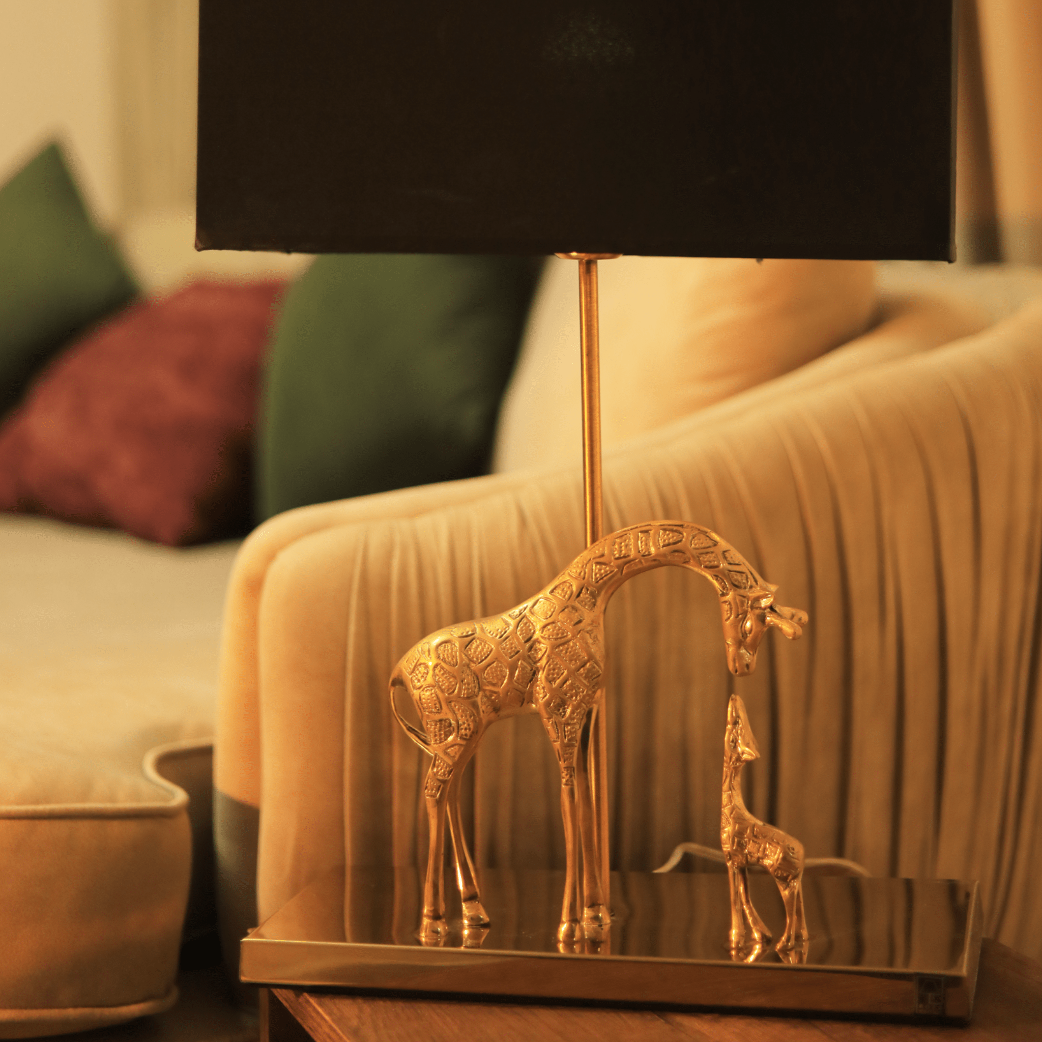 Golden Giraffe table lamp - Nabolia