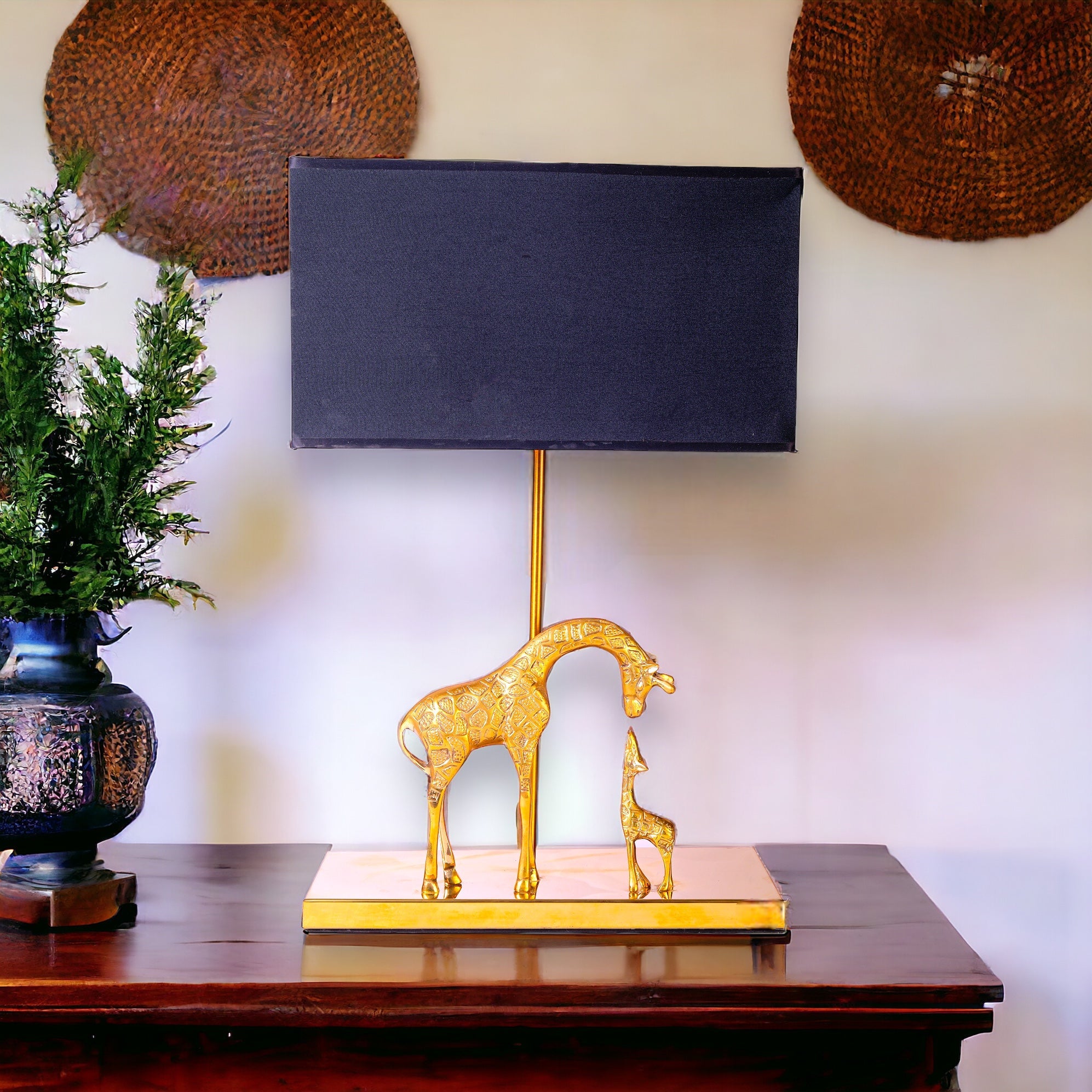 Golden Giraffe table lamp - Nabolia