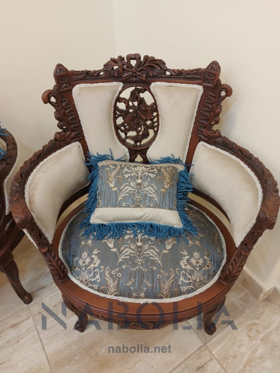 ميني صالون بني - Nabolia Damietta hub furniture