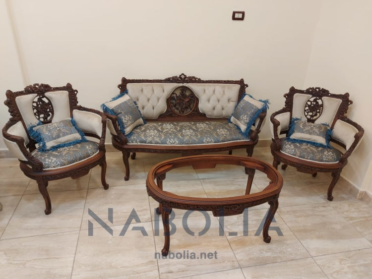 ميني صالون بني - Nabolia Damietta hub furniture