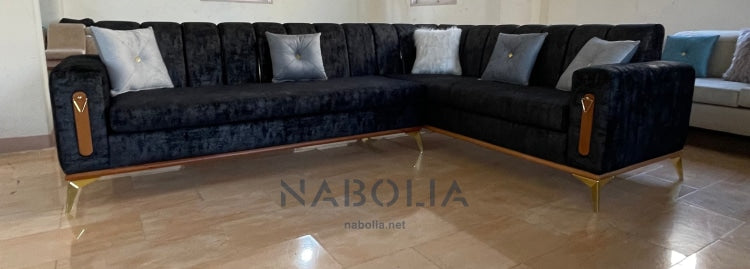 ركنة حرف L دارك - Nabolia Damietta hub furniture