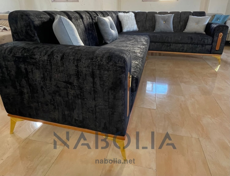 ركنة حرف L دارك - Nabolia Damietta hub furniture