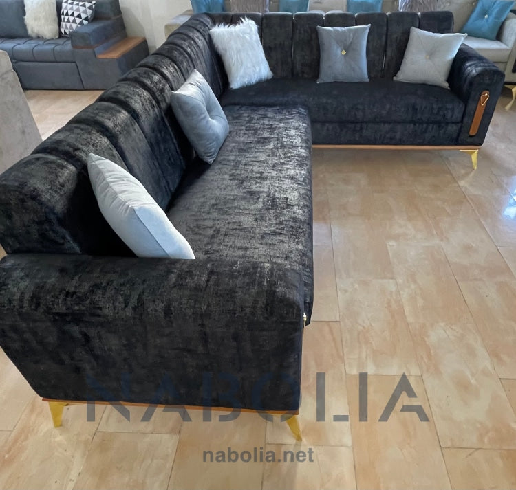 ركنة حرف L دارك - Nabolia Damietta hub furniture