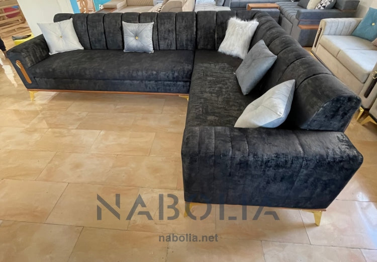 ركنة حرف L دارك - Nabolia Damietta hub furniture